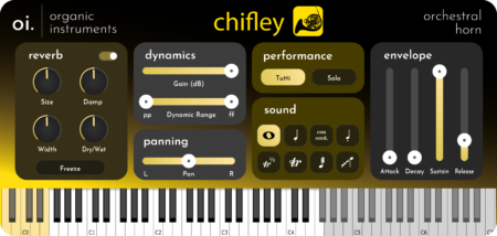 Chifley Orchestral Horn user interface.